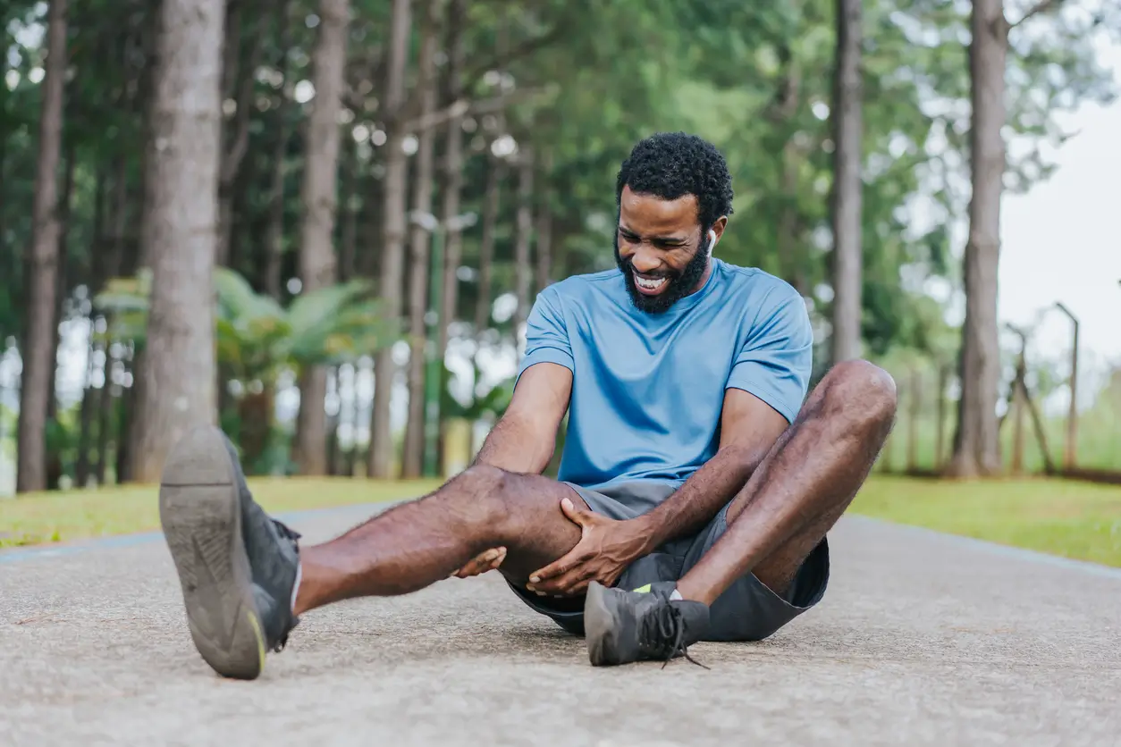 sports injury on a run